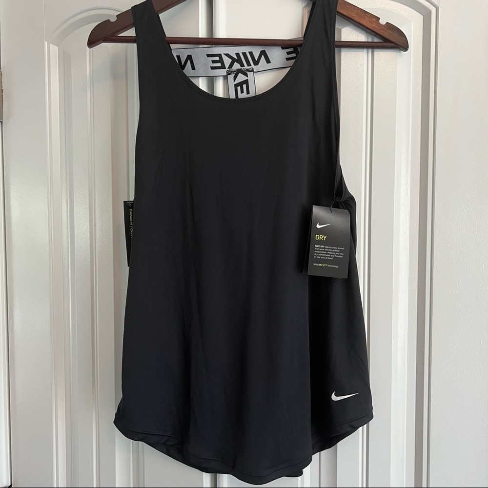 NWT Black Nike Dry Racerback Tank - Brand New!! Size M